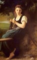 La chica que hace punto Realismo William Adolphe Bouguereau